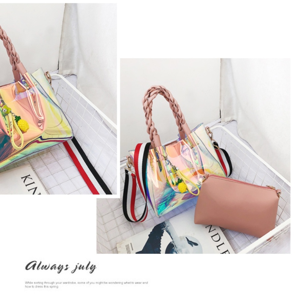 Londra -Transparent Shoulder Bag - Picture 4 of 5